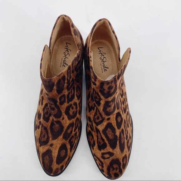 Life Stride Payton 2 Leopard Low Booties Size 9 - Picture 5 of 8